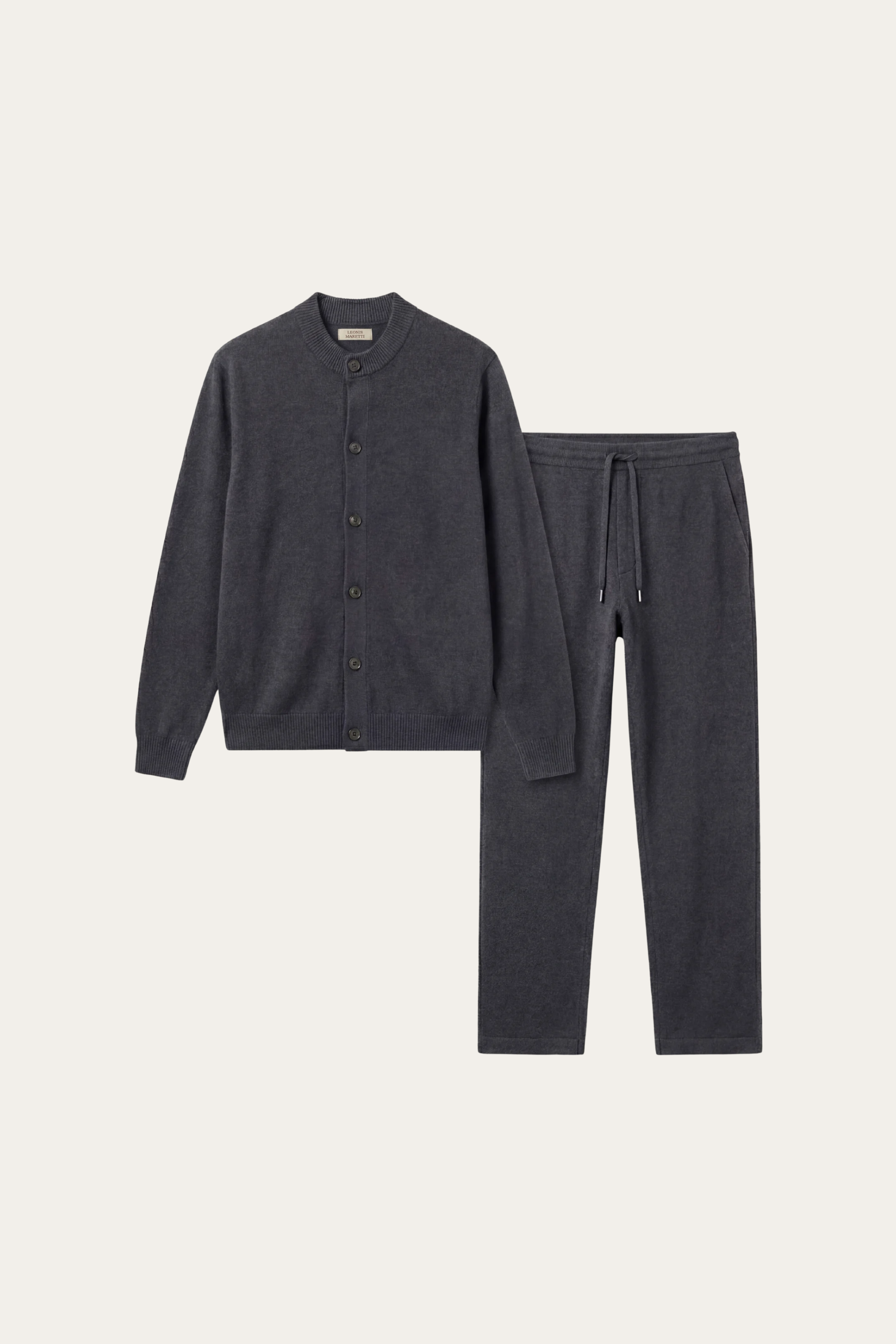 Arlino Buttoned Set Dark Grey