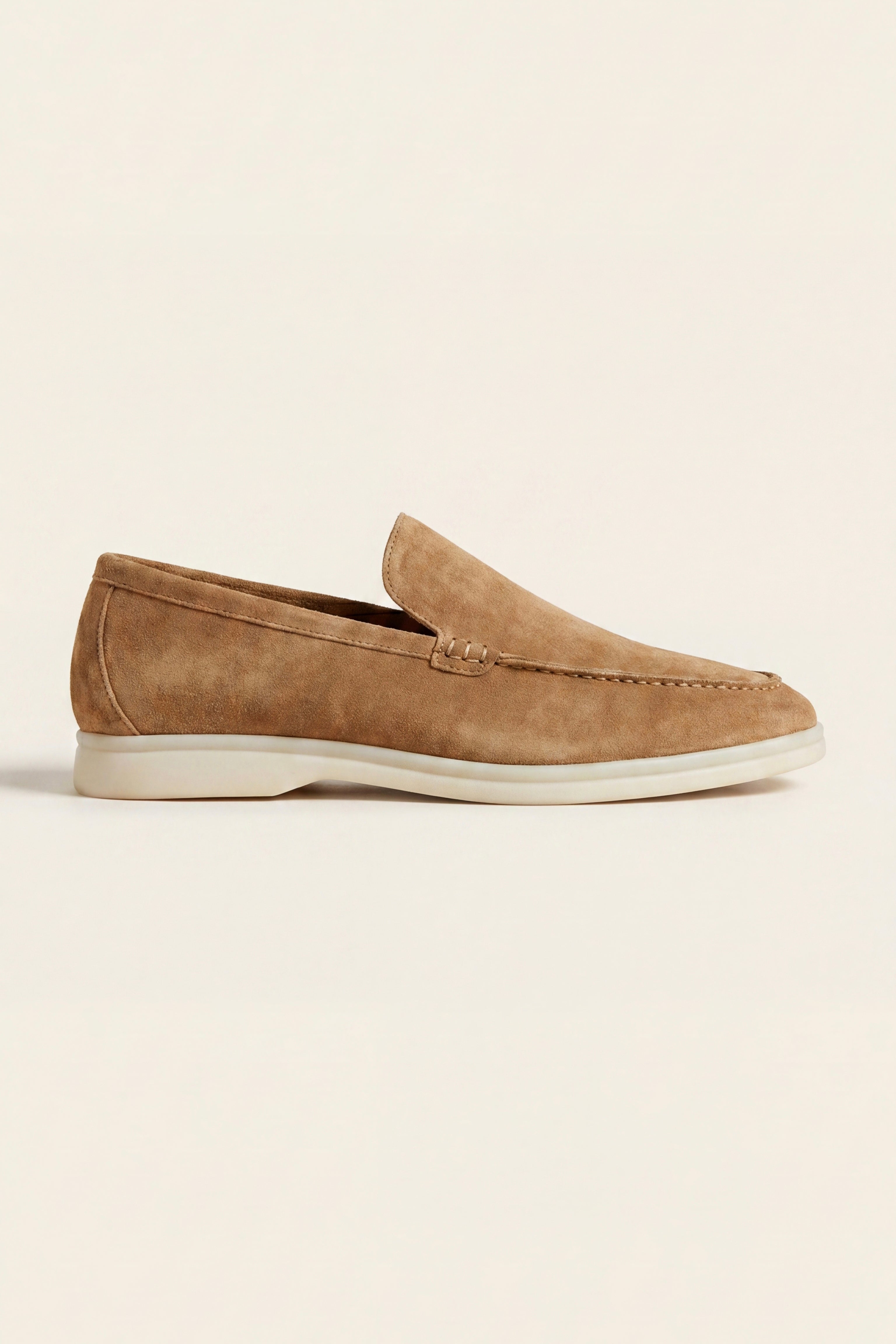 Leonis Suede Loafers Camel