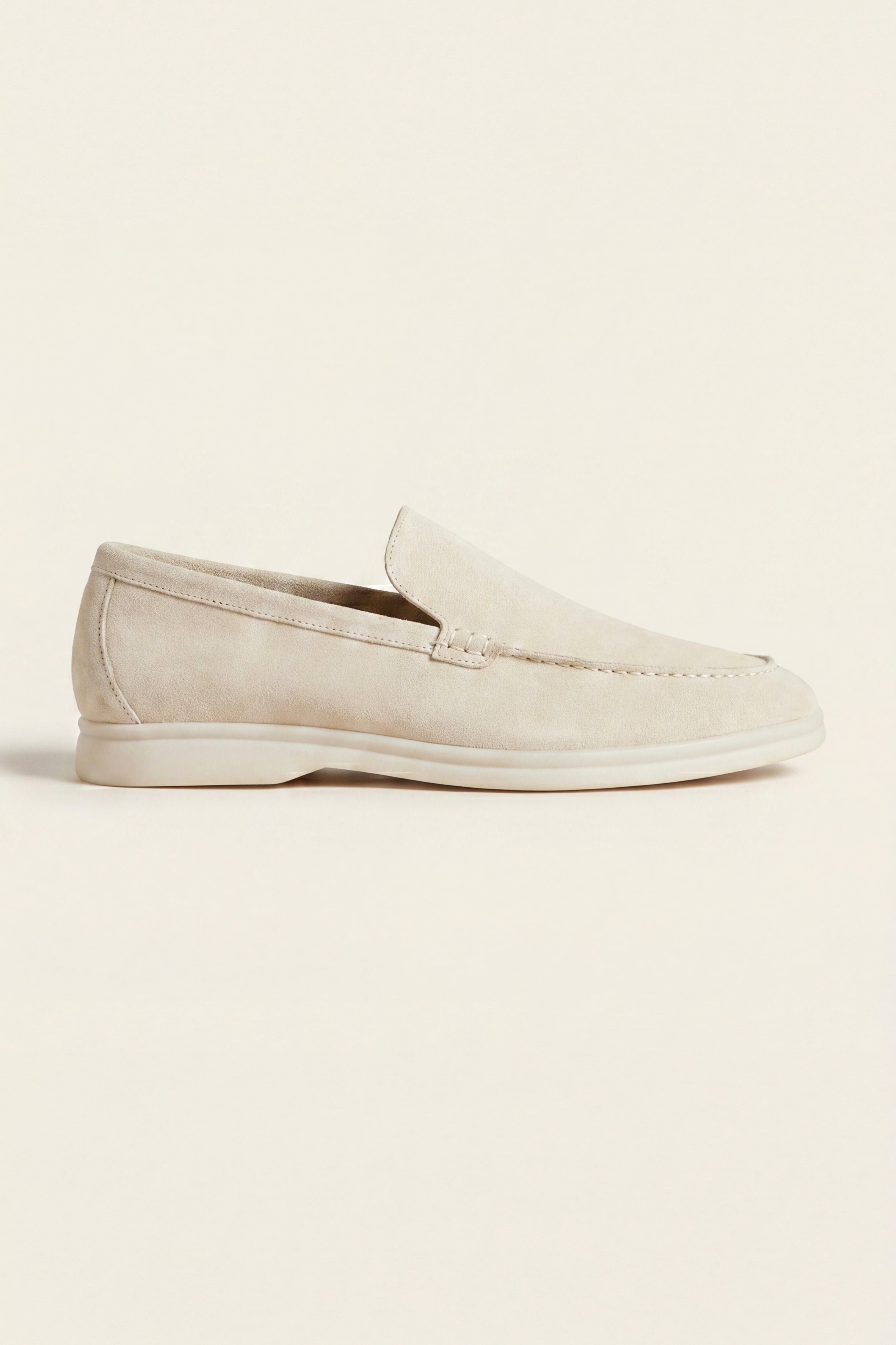 Leonis Suede Loafers Cream