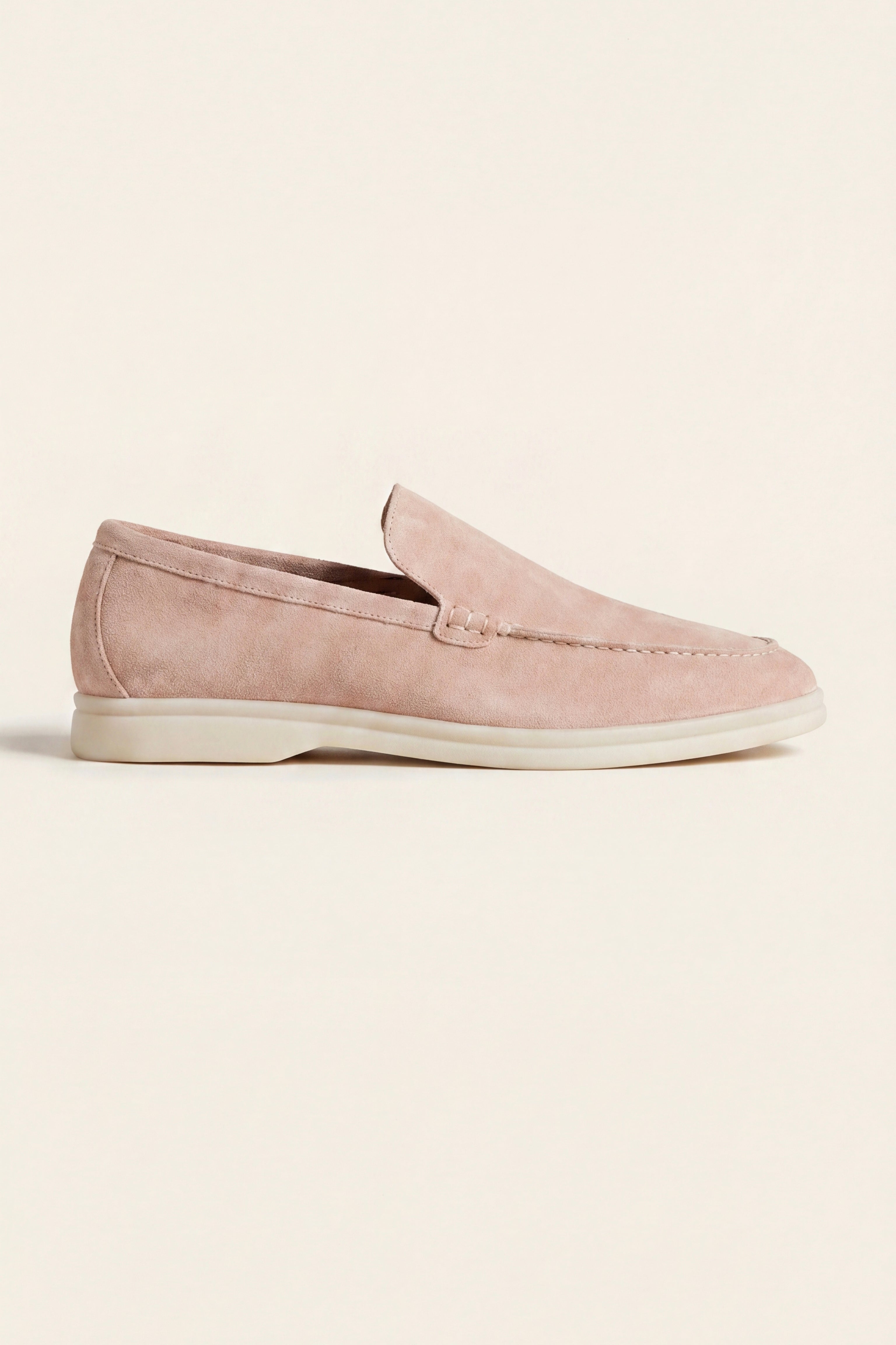 Leonis Suede Loafers Pink
