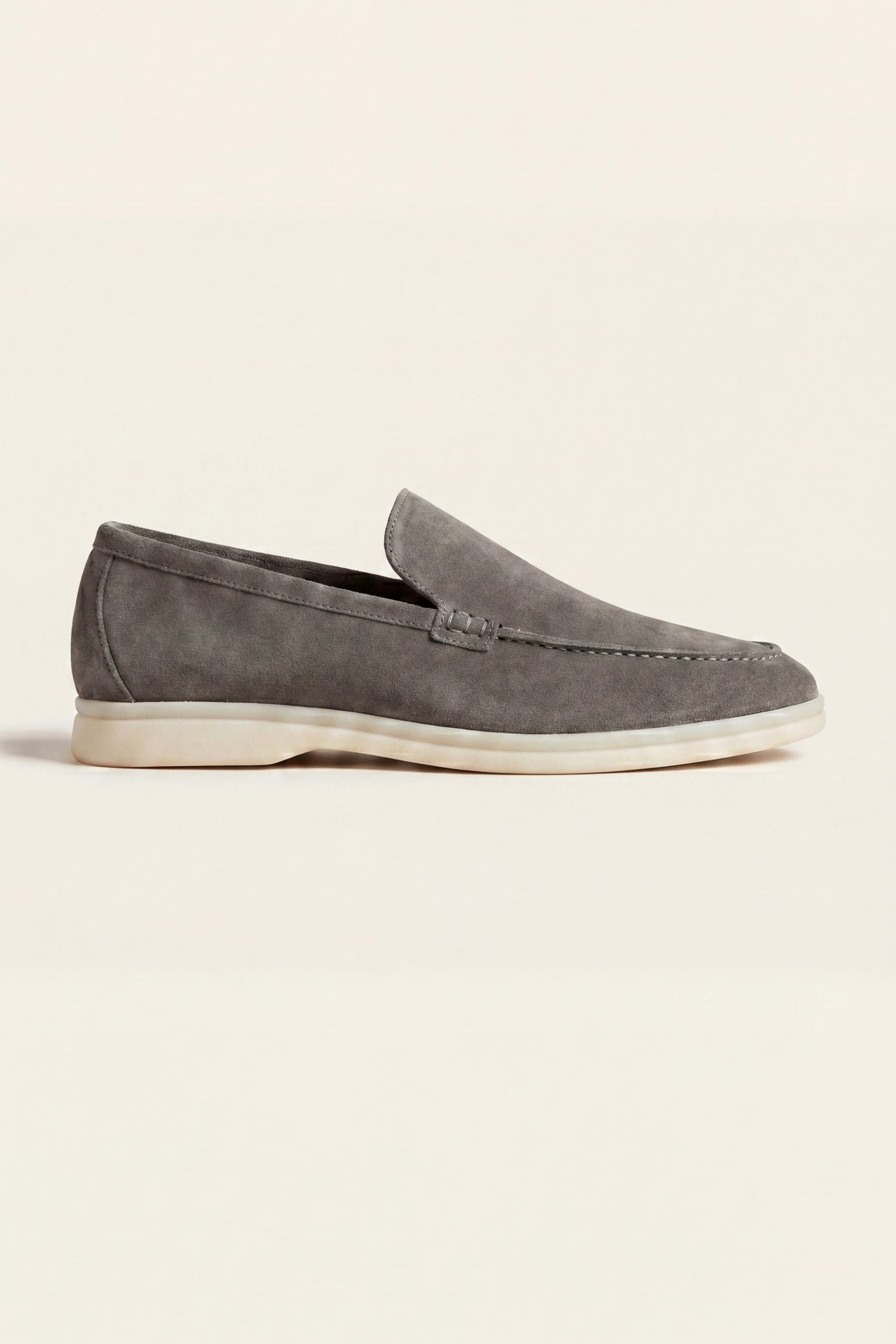 Leonis Suede Loafers Taupe Grey